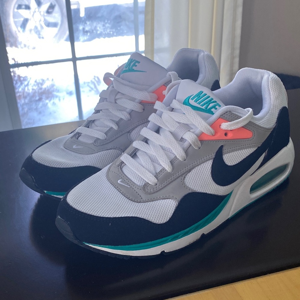 Nike Air Max with Black, Gray, and Orange Accents